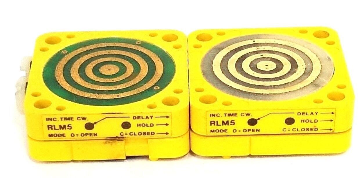 LOT OF 2 BANNER RLM8 MAXI-BEAM: LOGIC MODULES 15 SEC. MAX