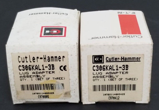 LOT OF 6 NIB CUTLER-HAMMER C306KAL1-3B LUG ADAPTOR ASSEMBLIES C306KAL13B