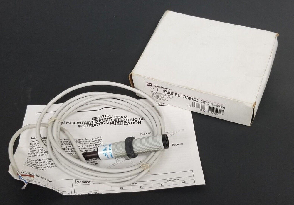 NIB EATON CUTLER HAMMER E58CAL18A2E2 E58 PHOTOELECTRIC EMITTERS 3M