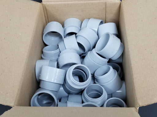 BOX OF 40 NEW PW EAGLE 60060125 TERM. ADAPTER 1-1/4 IN UL