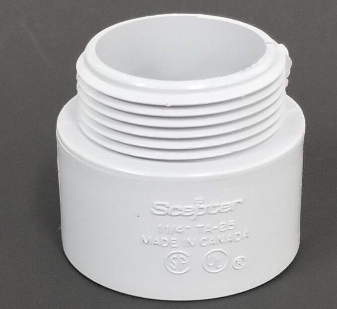 BOX OF 40 NEW PW EAGLE 60060125 TERM. ADAPTER 1-1/4 IN UL