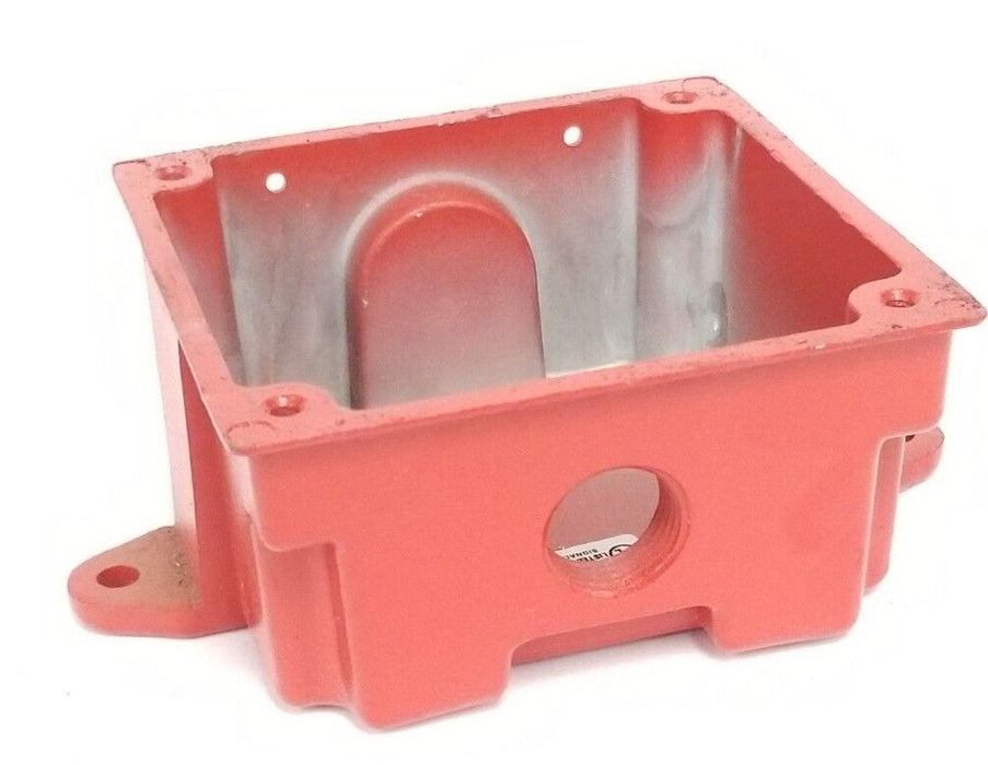 LOT OF 2 NEW WHEELOCK WBB-R OUTDOOR BACKBOX RED WBBR