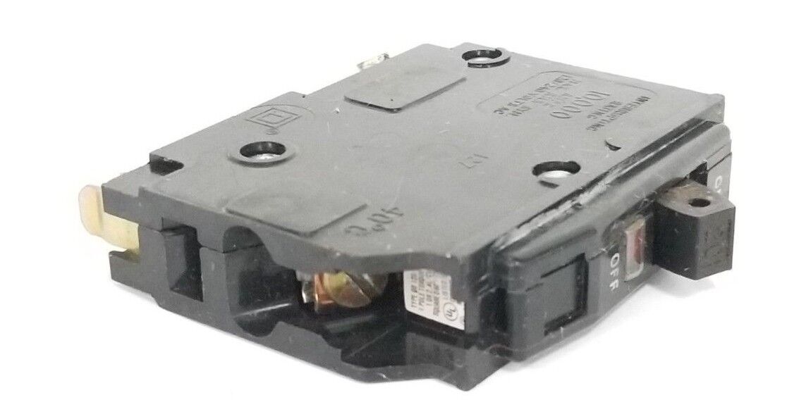 LOT OF 10 SQUARE D TYPE QO 120/240VAC 1 POLE CIRCUIT BREAKERS LM-2120