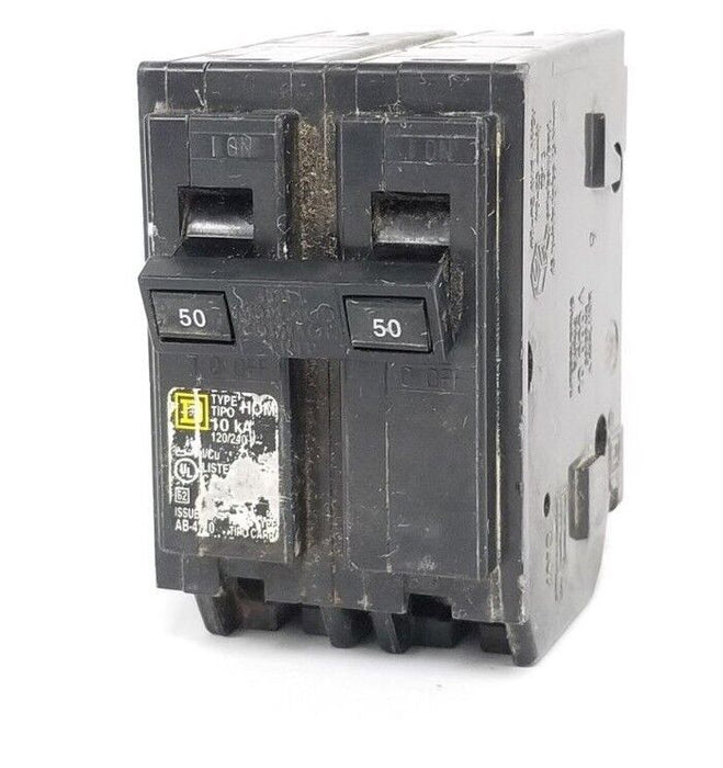 SQUARE D TYPE HOM CIRCUIT BREAKER 10kA, 120/240V, 2P, 50A