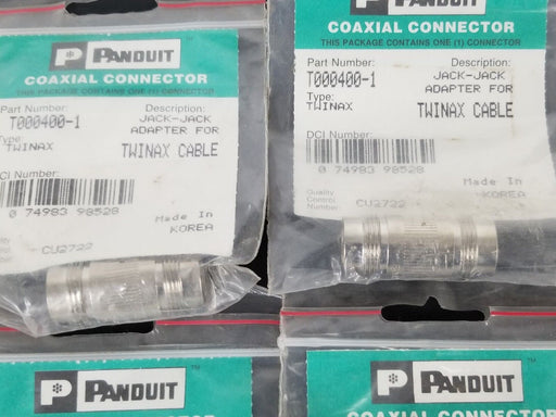 LOT OF 4 NEW PANDUIT TWXFTWXFS11-1 COAXIAL CONNECTORS T000400-1