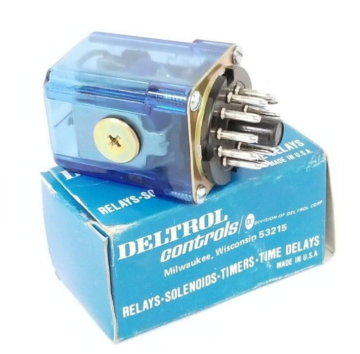 NIB DELTROL CONTROLS 60162-82 RELAY 6016282, 3PDT, 5A, COIL 5K OHMS