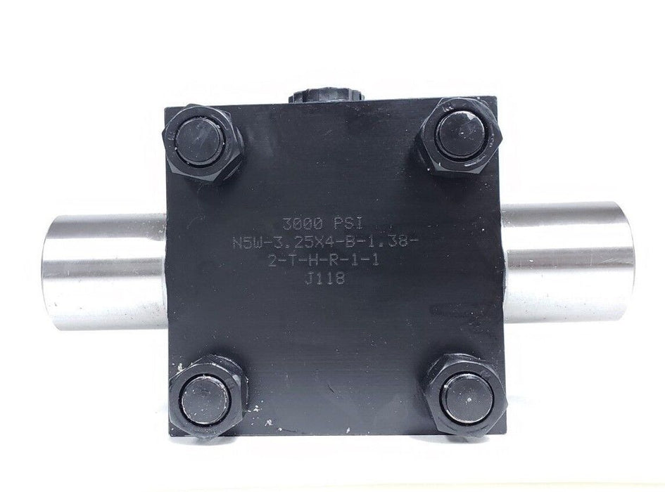 NIB EATON HYDRO-LINE N5W-3.25X4-B-1.38-2-T-H-R-1-1 CYLINDER 3000PSI J118