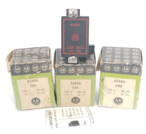 LOT OF 3 NIB ALLEN BRADLEY 85A86 COILS 120V. 60CY. 110V. 50CY.
