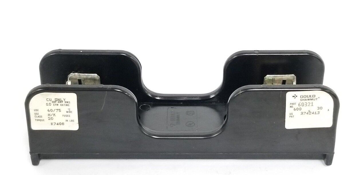 GOULD SHAWMUT 603212 FUSE BLOCK 30AMP, 1POLE, 600V, CLASS-H/K