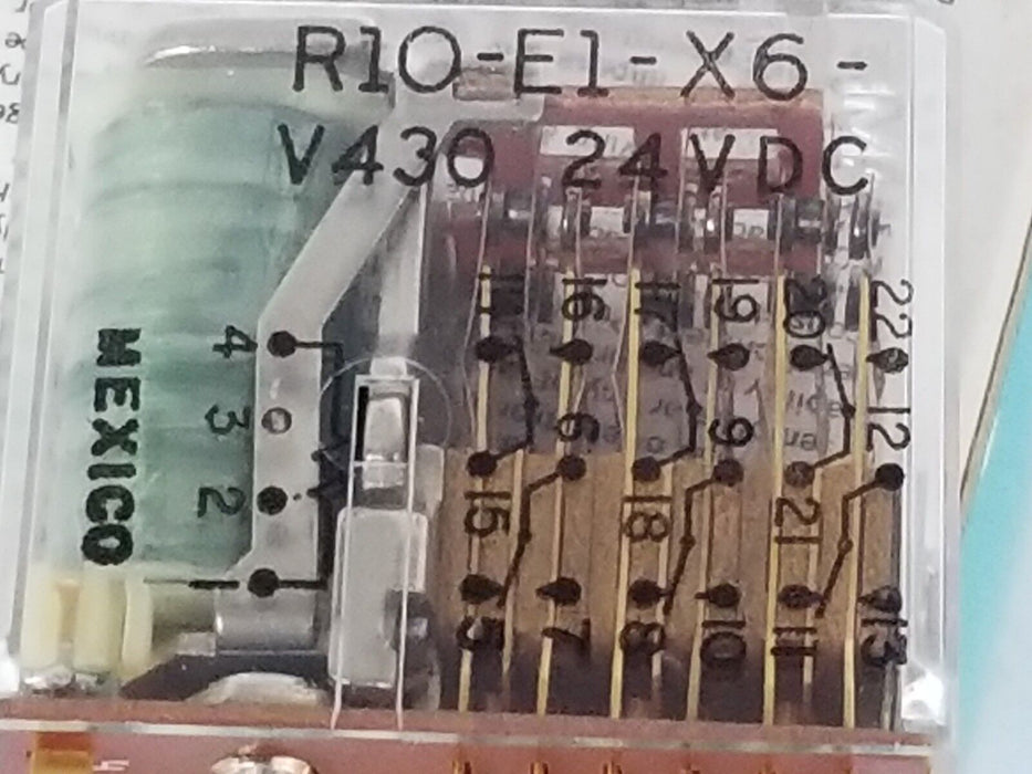 NIB POTTER & BRUMFIELD R10-EI-X6-V430, 6PDT, 5A, 24VDC, R10EIX6V430
