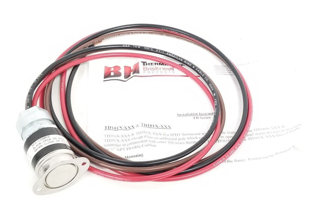 NEW BRISKHEAT TD101X-075 HAZ RAT SURF THERMOSTAT CONTROL TD101X075