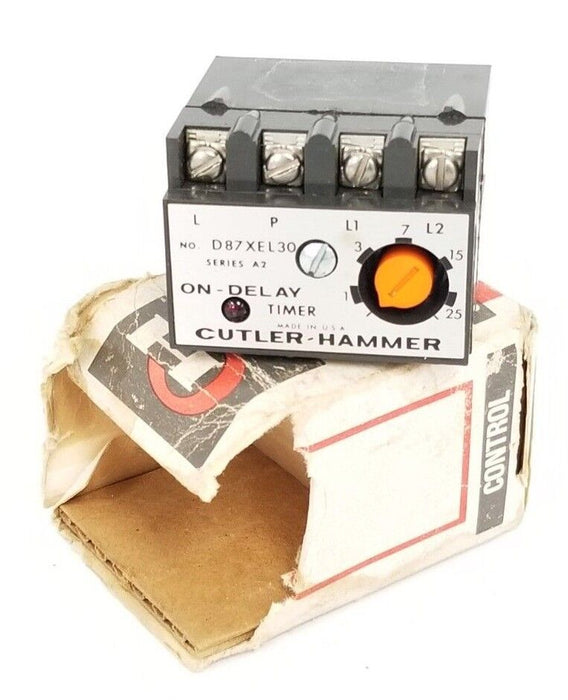 NEW CUTLER-HAMMER D87XEL30 SERIES A2 ON-DELAY TIMER