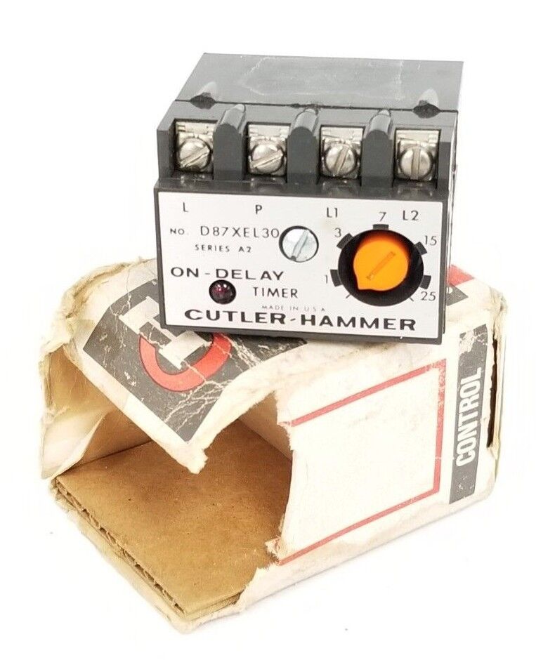NEW CUTLER-HAMMER D87XEL30 SERIES A2 ON-DELAY TIMER