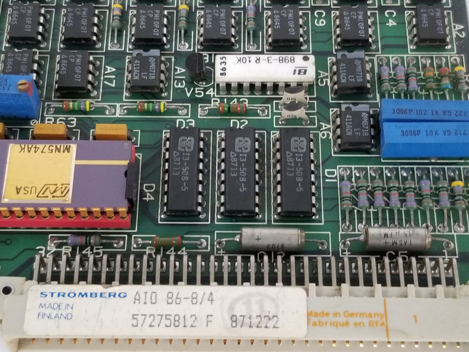 ABB / STROMBERG AIO86-8/4 ANALOG BOARD 57275812 5760842-1F AI086-8/4