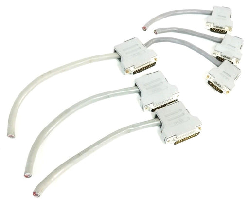 LOT OF 6 NORCOMP CONNECTORS (3) UHD-15 (3) UHD-25 GRAY 15 & 25 POSITION