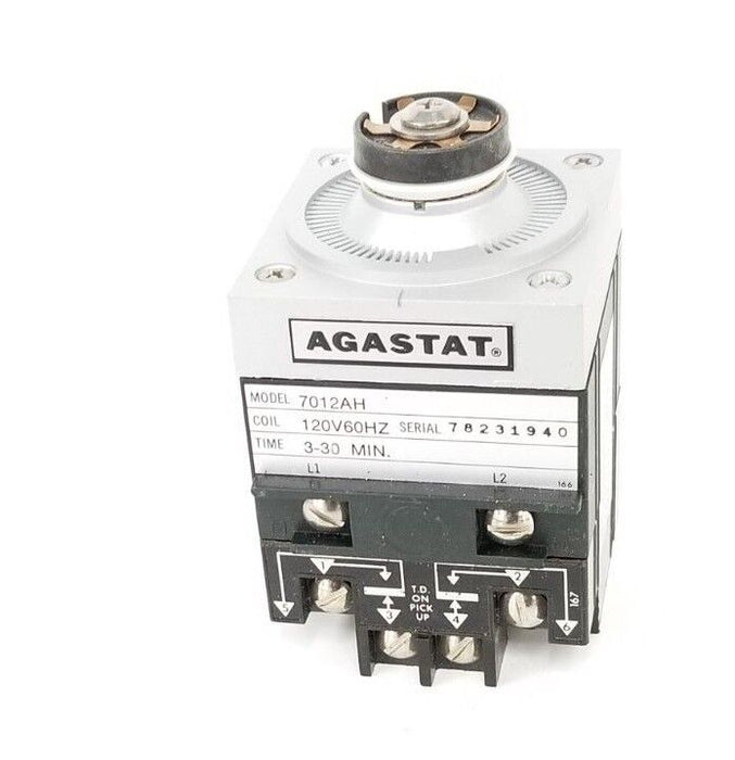 NEW AGASTAT 7012AH TIMING RELAY 120V60HZ, 3-30 MIN.