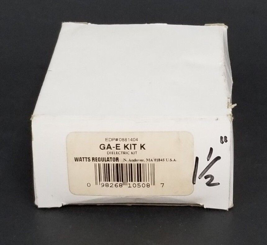 NIB WATTS WATER TECHNOLOGIES GA-E KIT K DIELECTRIC EDP# 0881404 1-1/2'' 3001