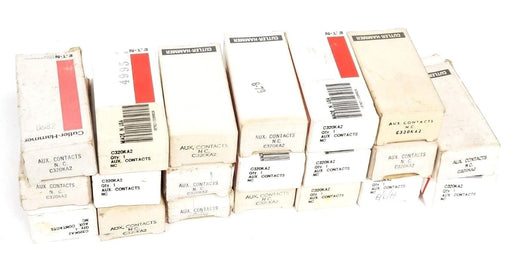 LOT OF 20 NIB CUTLER-HAMMER C320KA2 AUXILIARY CONTACTS 600V MAX AC SER. A2