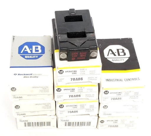 LOT OF 10 NIB ALLEN BRADLEY 70A86 COILS 120V 60CY, 110V 50CY