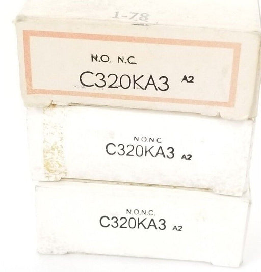 LOT OF 5 NIB CUTLER-HAMMER C320KA3 AUXILIARY CONTACTS 1NO/1NC 600VAC SER. A2