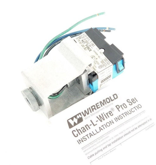 NIB WIREMOLD T480CA75 TAP & FIXTURE HANGER 3/4'' 20A 480V BLUE/BLACK T600CA75