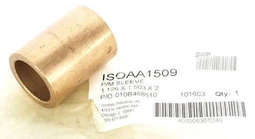 NEW ISOSTATIC INDUSTRIES ISOAA1509 P/M SLEEVE 1.126 X 1.503 X 2 101603 AA1509