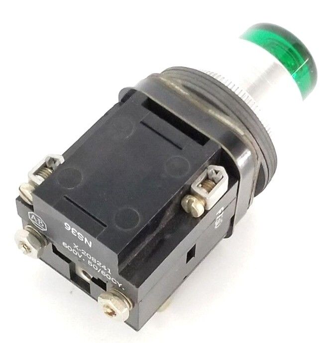 NIB ALLEN BRADLEY 800T-PB56G PUSHBUTTON SER. A 600VAC GREEN X-208241 50/60CY