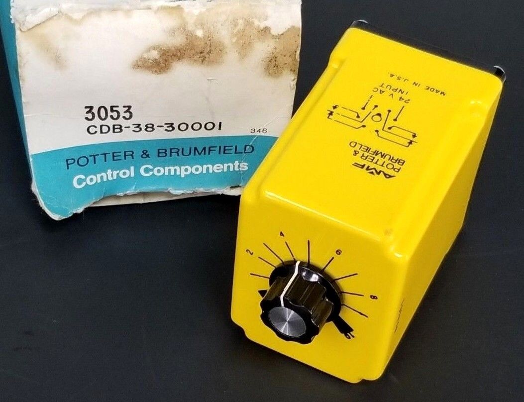 NIB POTTER & BRUMFIELD CDB-38-30001 TIME DELAY RELAY 0.1-10SEC. 10A 120VAC 3053