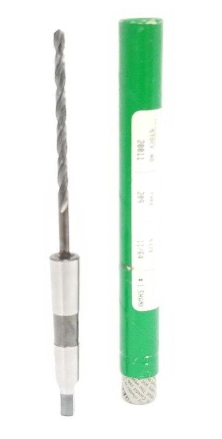 NEW PRECISION 20011 TYPE 209 HIGH SPEED STEEL TWIST DRILL TAPER SHANK, 11/64"
