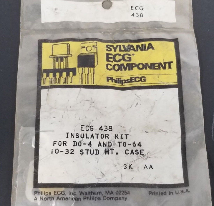 NEW SYLVANIA PHILIPS ECG 438 INSULATOR KIT ECG438