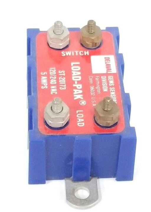 NEW GEMS SENSORS 20173 LOAD-PAK SAFETY RELAY ST-20173 120/240V 5A