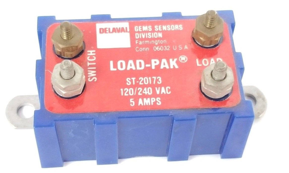 NEW GEMS SENSORS 20173 LOAD-PAK SAFETY RELAY ST-20173 120/240V 5A