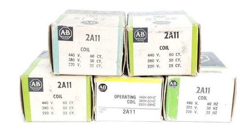 LOT OF 5 NIB ALLEN BRADLEY 2A11 STARTER COILS 220-380-440V 25-50-60CY