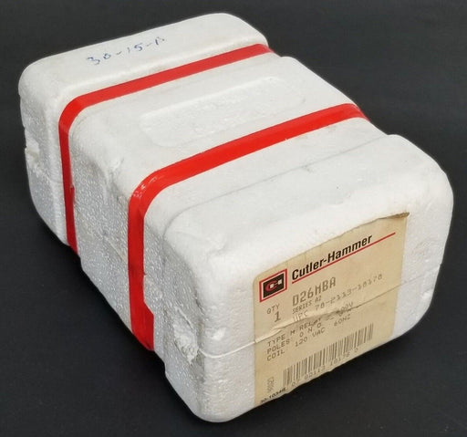 NIB CUTLER HAMMER D26MBA TYPE: M RELAY SER. A2 600V 120VAC-60HZ 0 N.O.-0 N.C.
