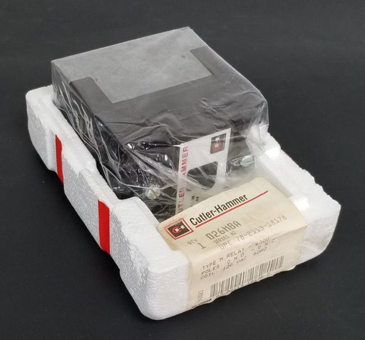NEW CUTLER HAMMER D26MBA TYPE: M RELAY SER. A2 600V 120VAC-60HZ 0 N.O.-0 N.C.