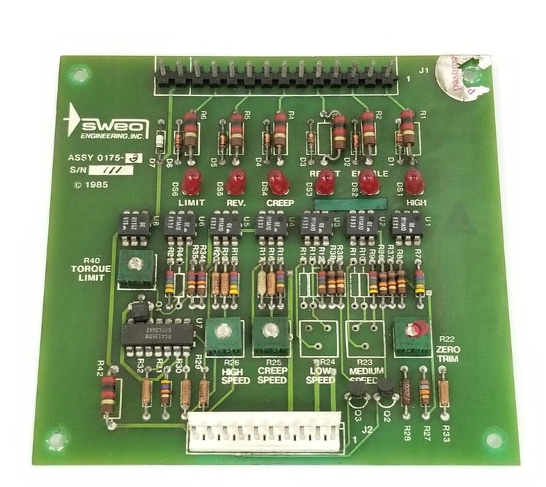 SWEO ENGINEERING INC. 0175-3 CONTROL BOARD 0177-2 REV. B