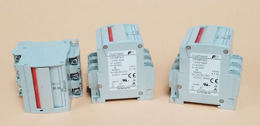 LOT OF 3 FUJI ELECTRIC CP33FS/2 CIRCUIT BREAKERS 3P, 2A, CP33FS2