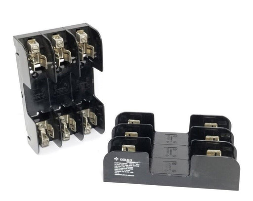 LOT OF 2 GOULD SHAWMUT 60303 FUSE HOLDERS 600V, 30A, 3P