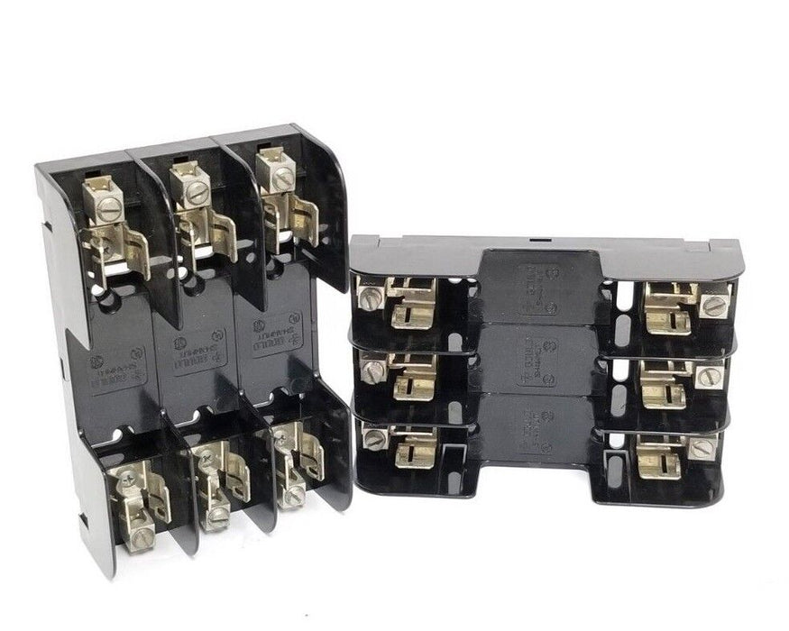 LOT OF 2 GOULD SHAWMUT 60303 FUSE HOLDERS 600V, 30A, 3P