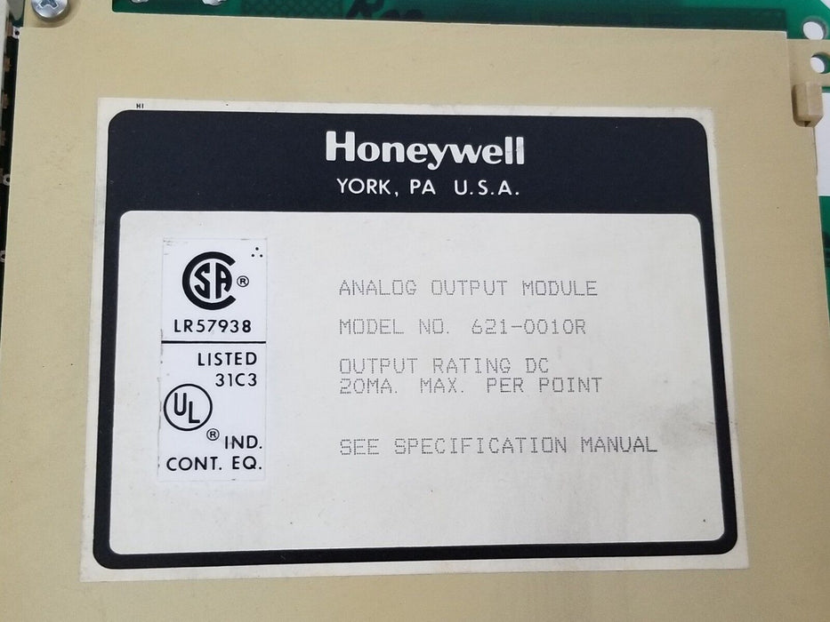 HONEYWELL 621-0010R ANALOG OUTPUT MODULE 621-0010-AR