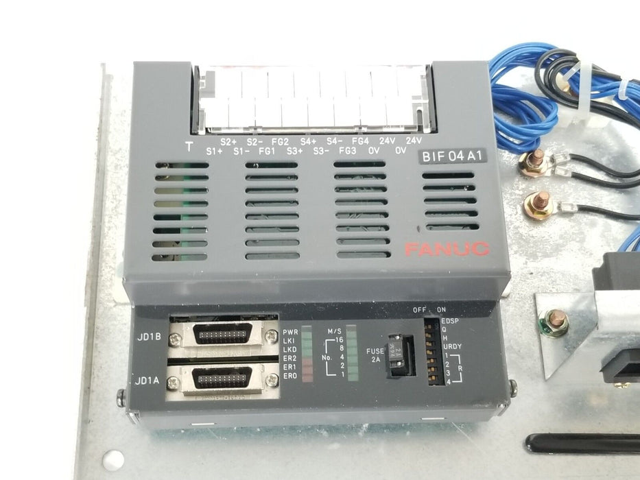 FANUC A05B-2350-C100 MODEL B UNIT W/ A03B-0808-C001 INTERFACE MODULE