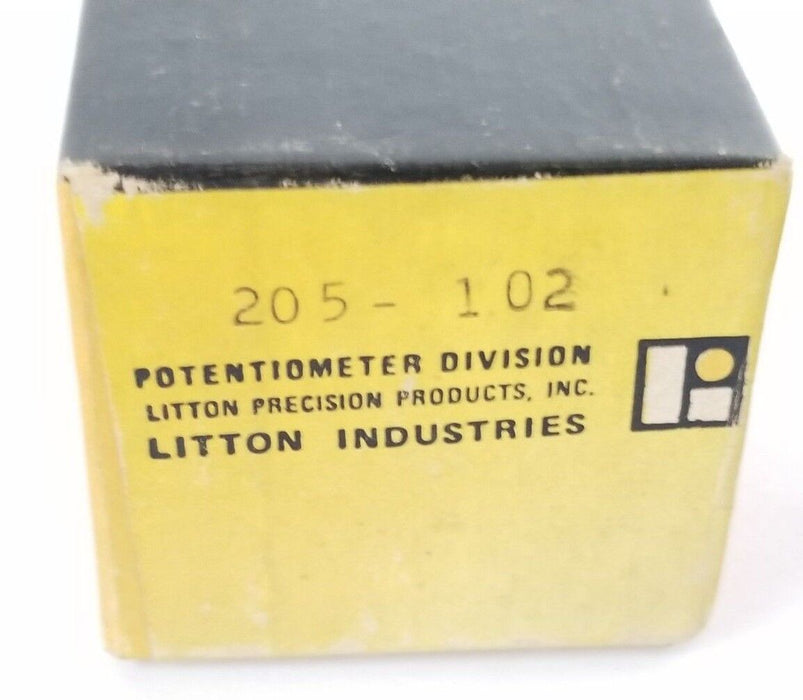 NIB LITTON INDUSTRIES 205-102 POTENTIOMETER 0.12B-1K-3