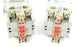 LOT OF 2 IDEC AYLD39902DN-R-24V EMERGENCY STOP LIGHTED PUSHBUTTONS 120-600VAC