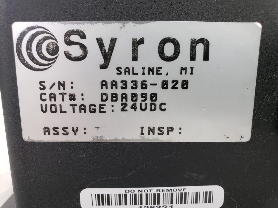 SYRON DBA 090 DOUBLE BLANK ANALYZER DBA090, 24VDC (REPAIRED)