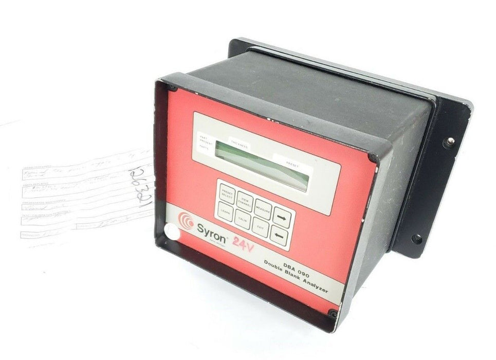 SYRON DBA 090 DOUBLE BLANK ANALYZER DBA090, 24VDC (REPAIRED)