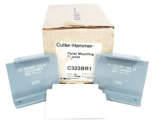 BOX OF 2 NEW EATON CUTLER-HAMMER C323BR1 PANEL MOUNTING BRACKETS, SERIES A1