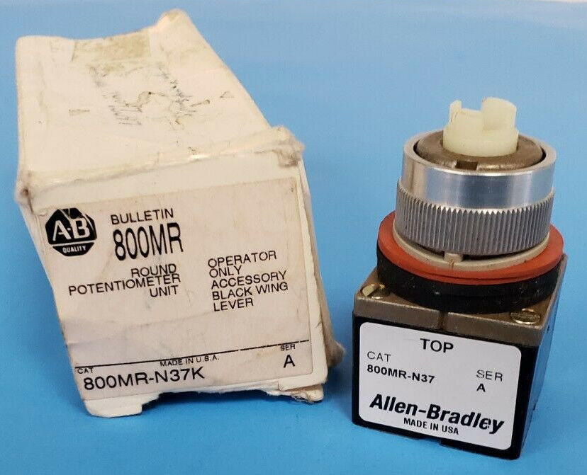 NEW ALLEN-BRADLEY 800MR-N37K POTENTIOMETER OPERATOR BASE 800MR-N37 SERIES A