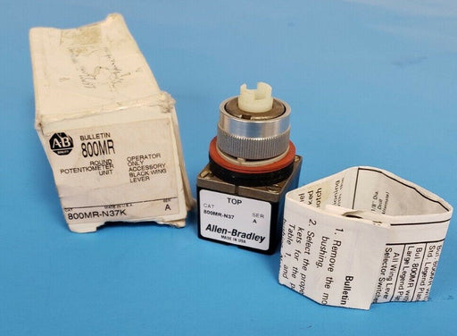 NEW ALLEN-BRADLEY 800MR-N37K POTENTIOMETER OPERATOR BASE 800MR-N37 SERIES A