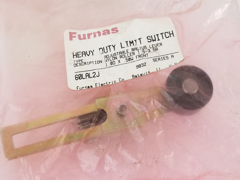 NEW FURNAS 60LAL2J ADJ. RADIUS LEVER NYLON ROLLER 1.5-3.5R, SER. A