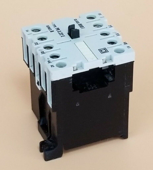 SQUARE D 8501-PR3.22-E RELAY, 4 POLE 300VAC, SER. B, 110/120V 50-60HZ